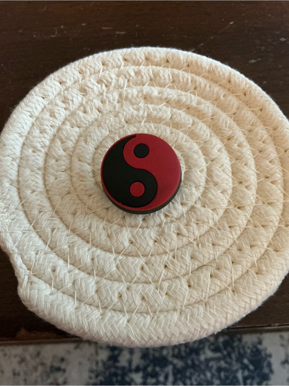 Red and Black Yin Yang Jibbitz